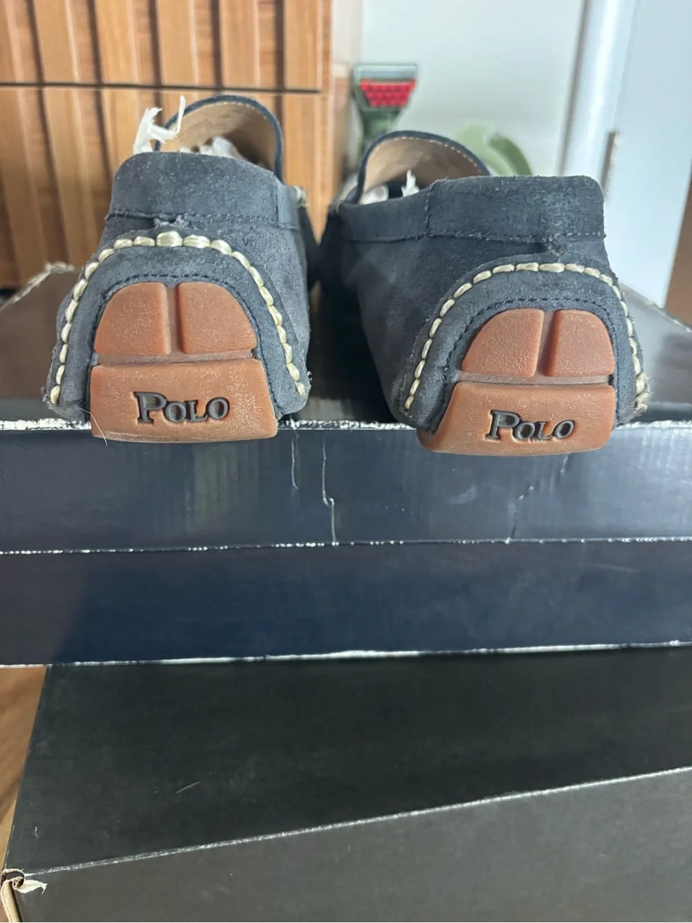 Polo Ralph Lauren Terence Men's Casual Slip-On Loafers in Navy Blue